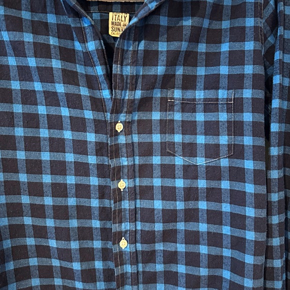 Frank & Eileen Women’s Barry Flannel Check Long Sleeve Shirt Blue & Black Size S - Picture 3 of 13